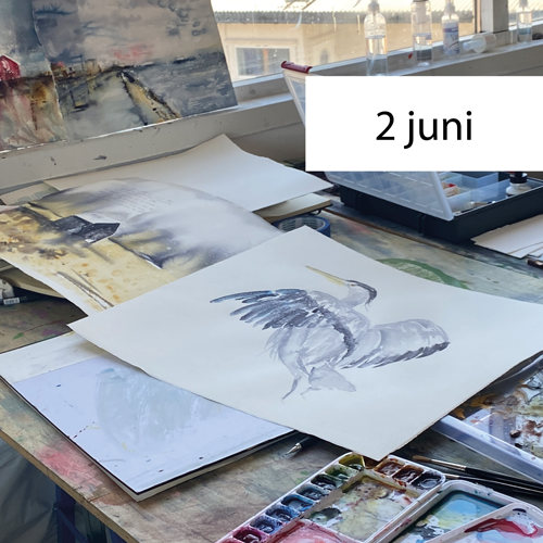 Föreläsning om akvarellfärg och dess mystik, akvarellmåleri med möjlighet att prova på att måla med akvarell - inklusive material